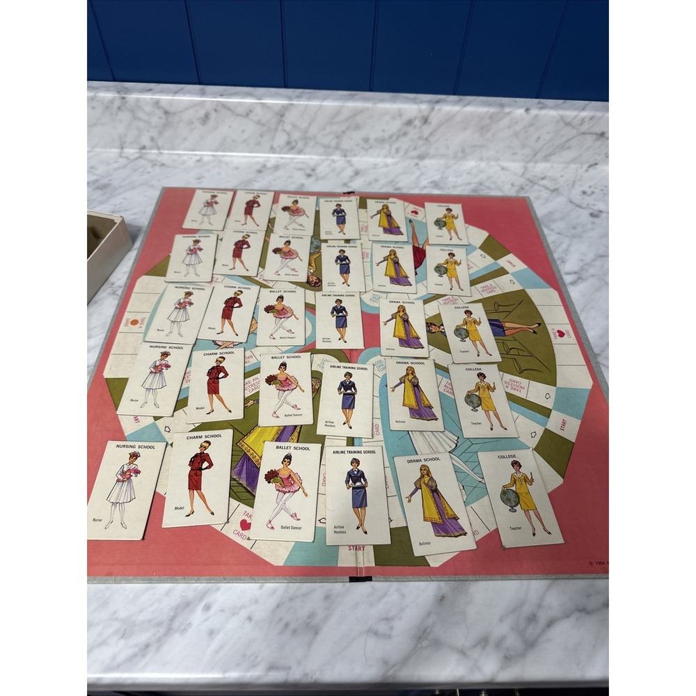 What Shall I Be? Board Game of Career Girls 1966, 1972 Selchow‎ & Righter Co